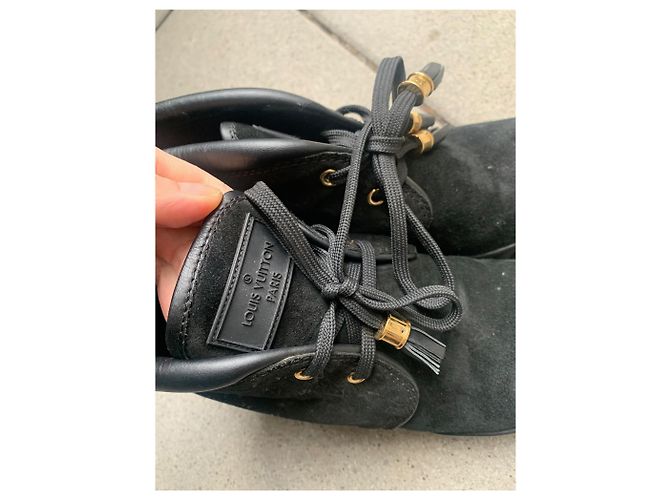 Sneakers Louis Vuitton Millenium Wedge Nero - vista 6
