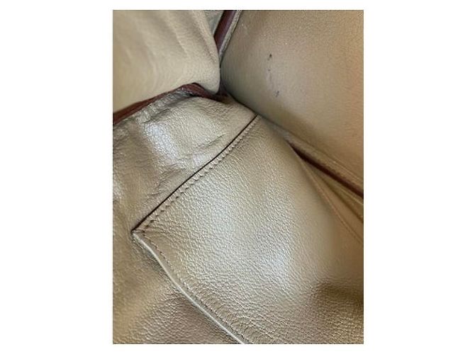 Borsa a mano Hermès Birkin 30 in pelle Togo Caramello - vista 8