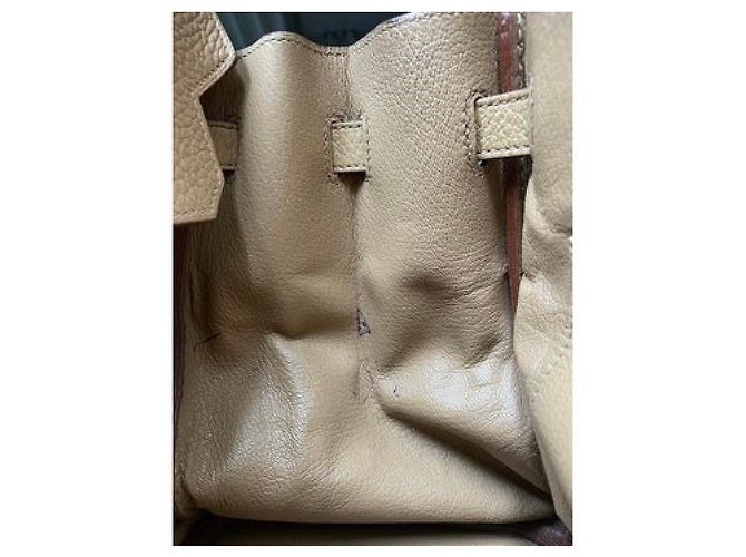 Borsa a mano Hermès Birkin 30 in pelle Togo Caramello - vista 9