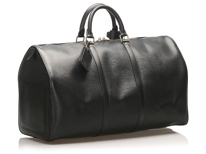 Louis Vuitton Black Epi Keepall 50 Nero - vista 2