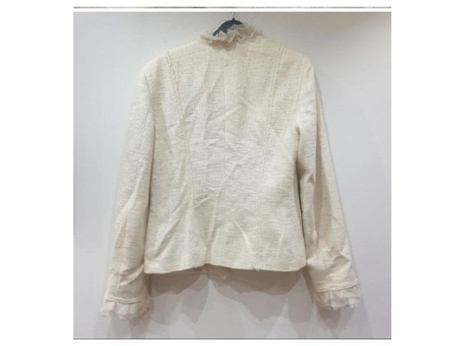 Marella Boho Voulants Blazerjacke Aus weiß - Ansicht 5