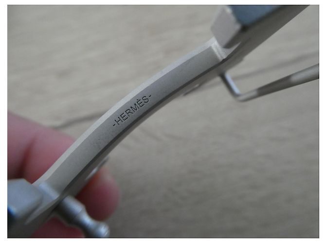 Fibbia Hermès in acciaio PVD argento 32MM - vista 3