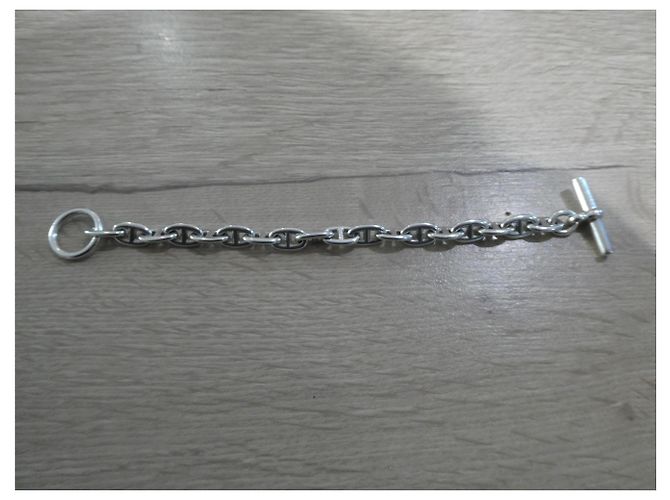 Pulsera de cadena Hermès con ancla en plata de ley - vista 2