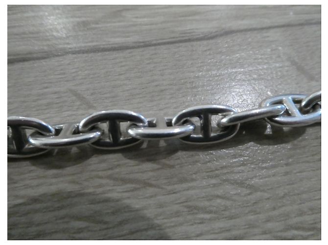 Pulsera de cadena Hermès con ancla en plata de ley - vista 5