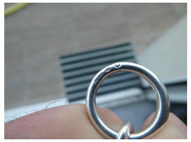 Pulsera de cadena Hermès con ancla en plata de ley - vista 8