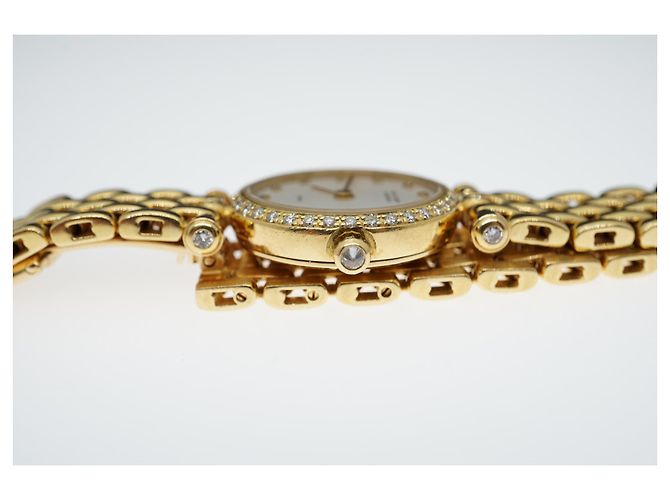 Relógio Van Cleef & Arpels White Diamond Dial Diamond Bezel Dourado Gold hardware - vista 10