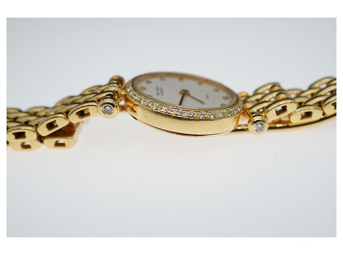 Relógio Van Cleef & Arpels White Diamond Dial Diamond Bezel Dourado Gold hardware - vista 11