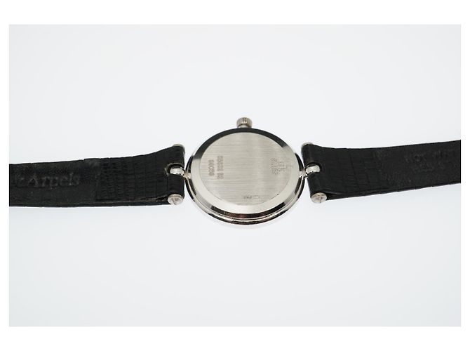 VAN CLEEF & ARPELS Classique 18k Relógio de diamante em ouro branco Prata Gold hardware - vista 6