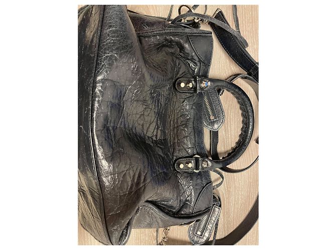 Balenciaga City S Handtasche aus schwarzem Leder - Ansicht 2