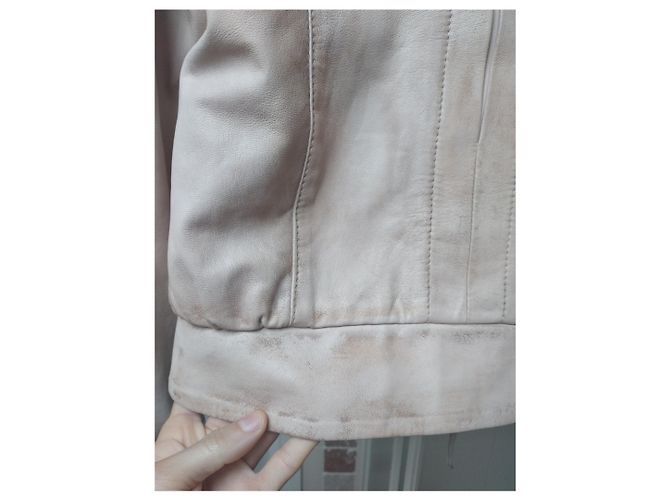 Patrizia Pepe Lederjacke Bomber in Rosa Pink - Ansicht 12