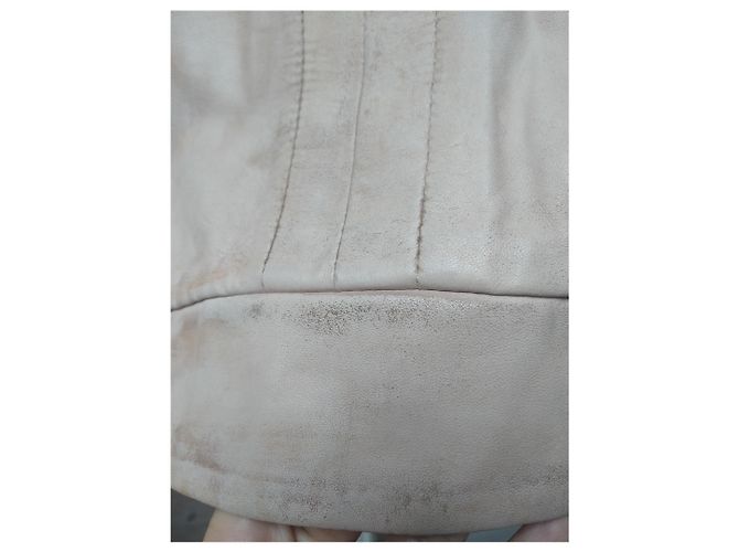 Patrizia Pepe Lederjacke Bomber in Rosa Pink - Ansicht 13