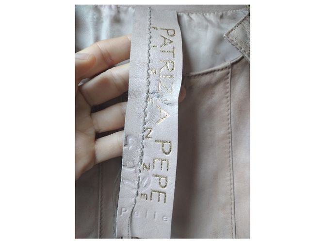 Patrizia Pepe Lederjacke Bomber in Rosa Pink - Ansicht 17