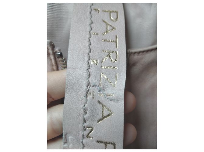 Patrizia Pepe Lederjacke Bomber in Rosa Pink - Ansicht 18