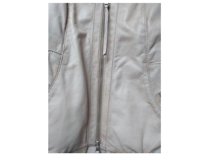 Patrizia Pepe Lederjacke Bomber in Rosa Pink - Ansicht 6