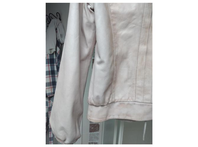 Patrizia Pepe Lederjacke Bomber in Rosa Pink - Ansicht 8