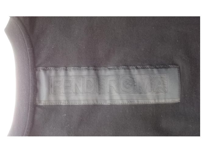 Fendi T-Shirt, Gr. IT 38/ XS Schwarz Schokolade - Ansicht 4