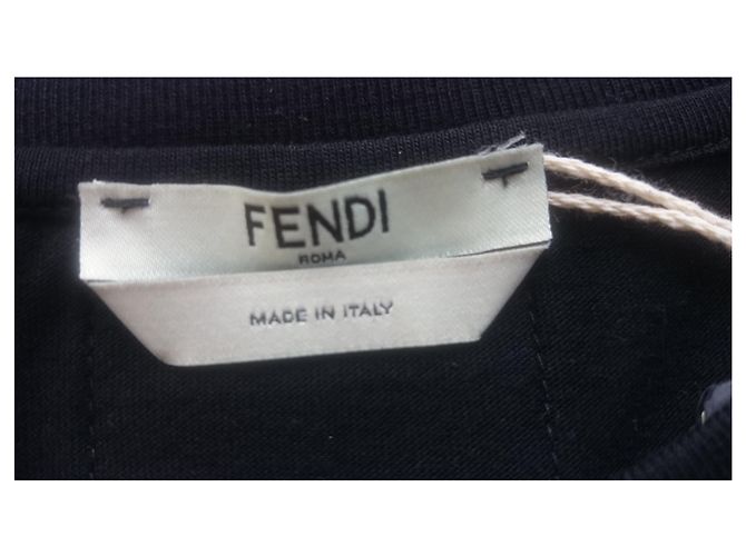 Fendi T-Shirt, Gr. IT 38/ XS Schwarz Schokolade - Ansicht 5