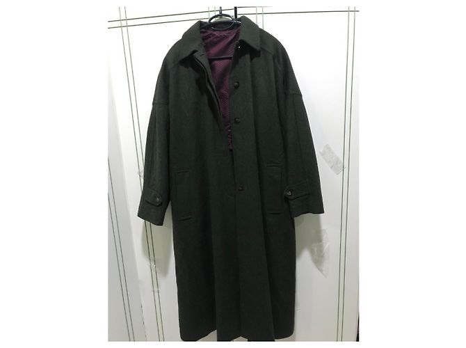 Abrigo Largo Max Mara Lana Verde Oscuro - vista 11