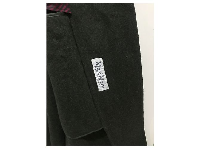 Abrigo Largo Max Mara Lana Verde Oscuro - vista 7