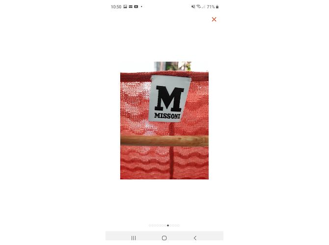 Vestido Missoni Naranja de Algodón - vista 6