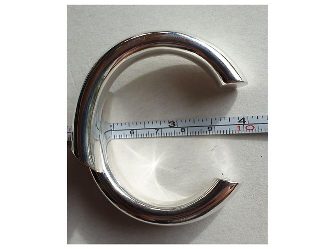 Pulseira meia bangle Tiffany & Co em prata 925 - vista 9
