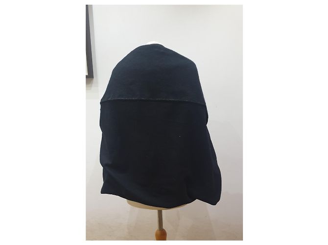 Mantella Chanel nera in cashmere e lana Nero - vista 2