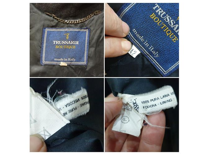 Abrigo bohemio Trussardi boutique Gris antracita - vista 3