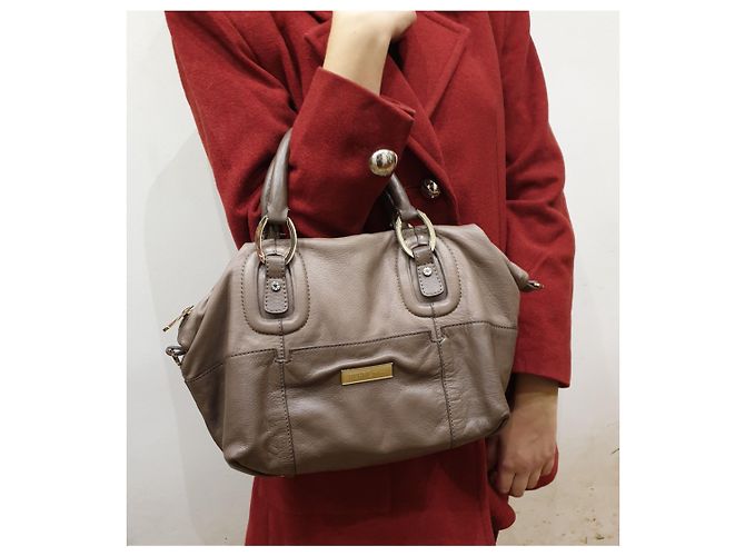 Ferré Milano borsa bauletto Marrone Beige - vista 14