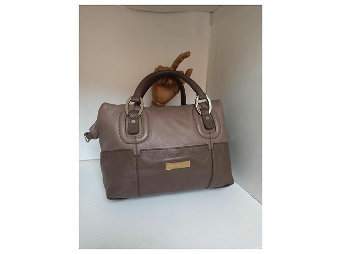 Ferré Milano borsa bauletto Marrone Beige - vista 4