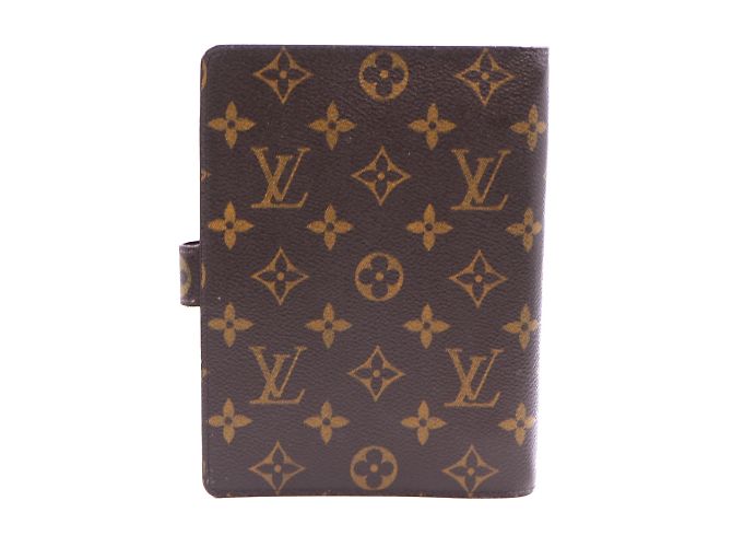 Louis Vuitton Monogramm Agenda MM Scheckhefthalter Braun - Ansicht 2