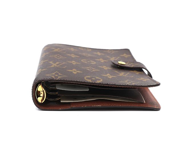 Louis Vuitton Monogramm Agenda MM Scheckhefthalter Braun - Ansicht 3