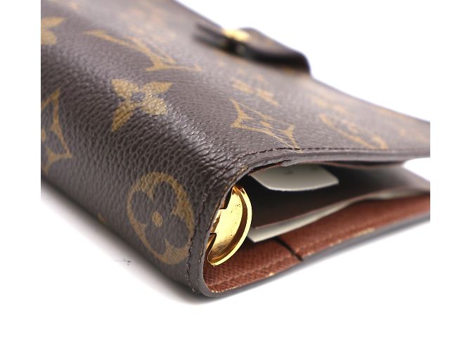 Louis Vuitton Monogramm Agenda MM Scheckhefthalter Braun - Ansicht 7