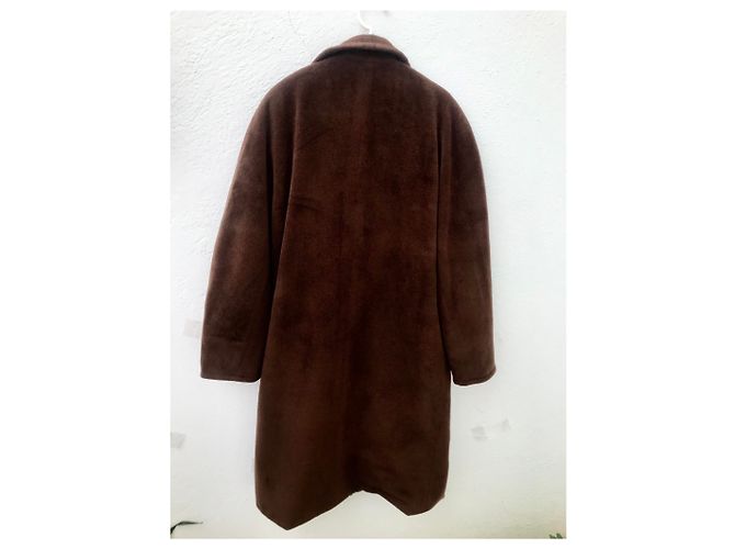 Abrigo Max Mara 101801 Icon de lana marrón oscuro - vista 11