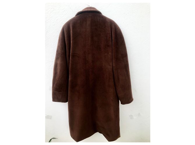 Abrigo Max Mara 101801 Icon de lana marrón oscuro - vista 12