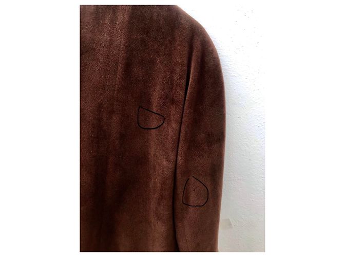 Abrigo Max Mara 101801 Icon de lana marrón oscuro - vista 14
