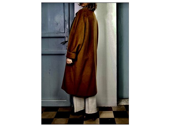Abrigo Max Mara 101801 Icon de lana marrón oscuro - vista 17