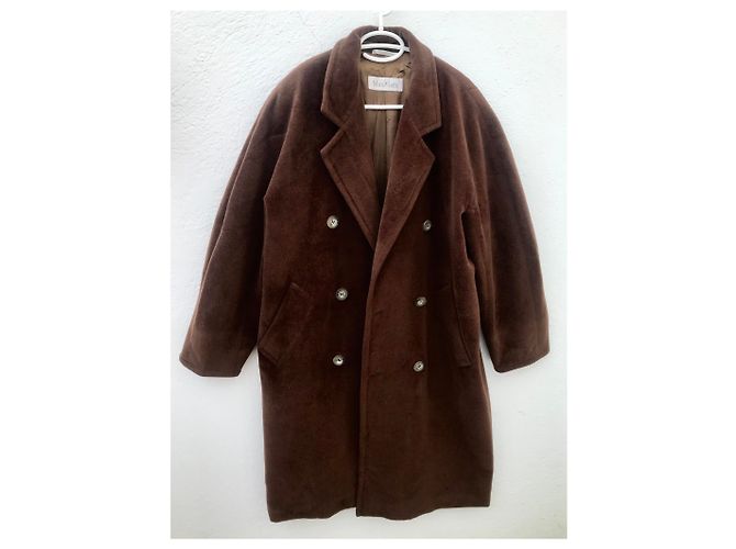 Abrigo Max Mara 101801 Icon de lana marrón oscuro - vista 2