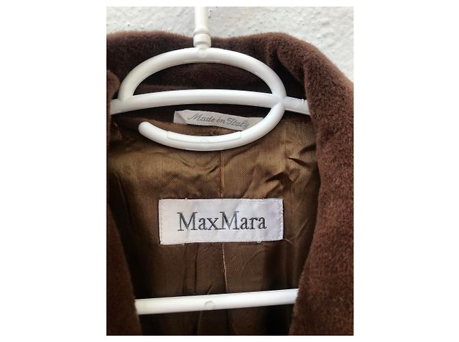 Abrigo Max Mara 101801 Icon de lana marrón oscuro - vista 3