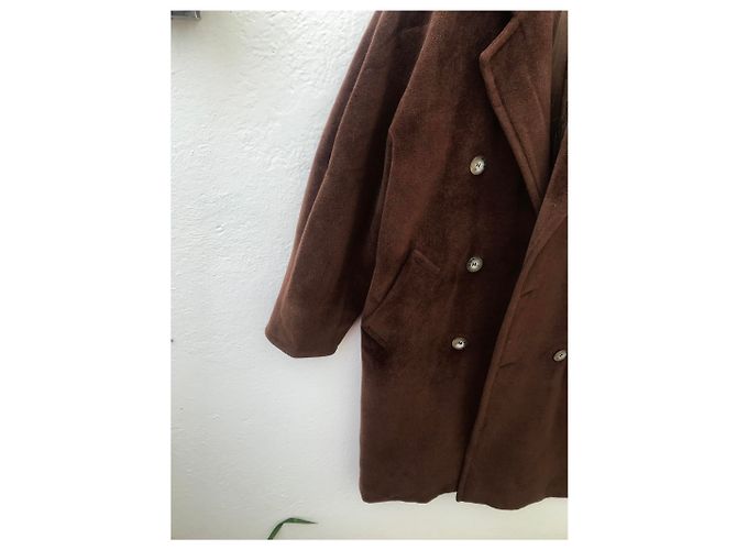 Abrigo Max Mara 101801 Icon de lana marrón oscuro - vista 5