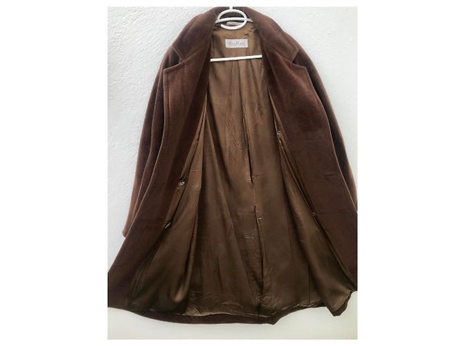 Abrigo Max Mara 101801 Icon de lana marrón oscuro - vista 6