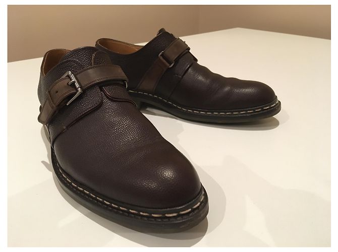 Heschung Charme Beluga scarpe in pelle marrone scuro - vista 8