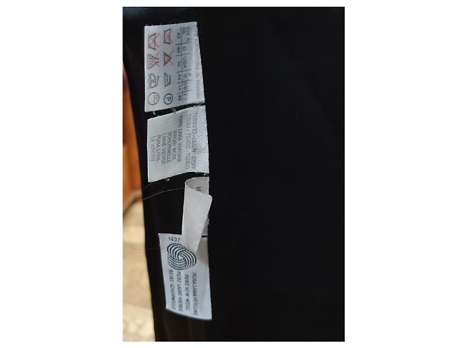Marella reiner schwarzer Wollmantel - Ansicht 12
