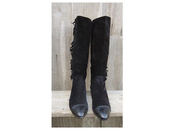 Prada Vintage Stiefel p 38,5 Schwarz - Ansicht 3