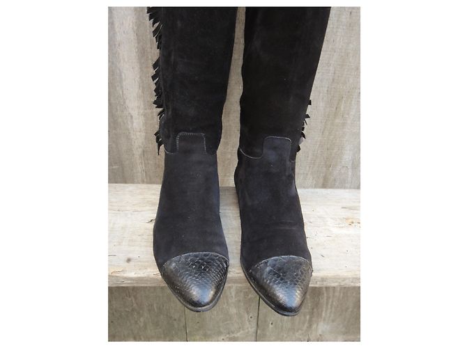 Prada Vintage Stiefel p 38,5 Schwarz - Ansicht 4