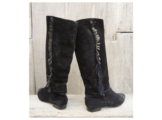 Prada Vintage Stiefel p 38,5 Schwarz - Ansicht 5