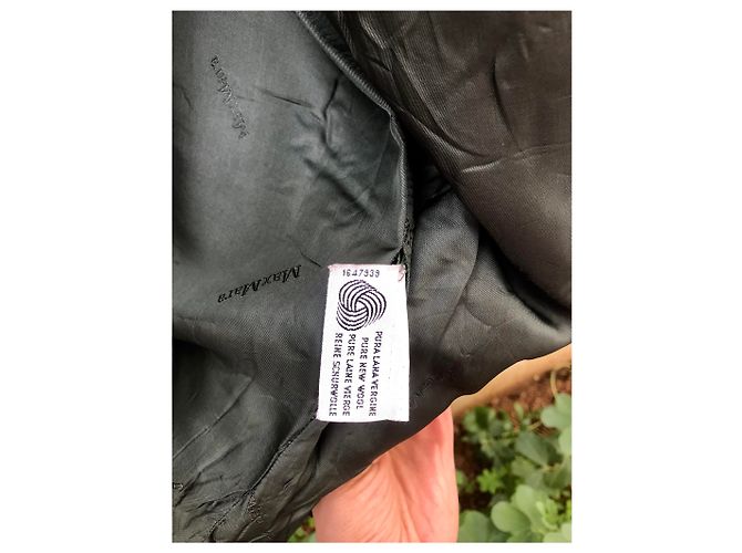 Abrigo Max Mara de lana verde oscuro - vista 15