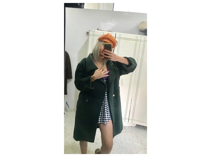 Abrigo Max Mara de lana verde oscuro - vista 19