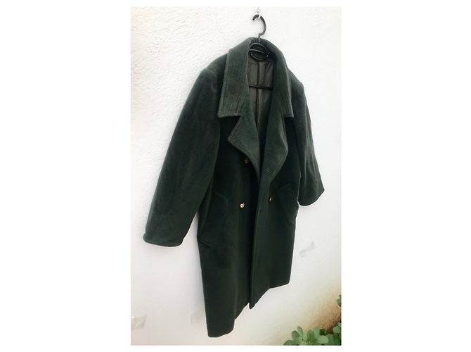 Abrigo Max Mara de lana verde oscuro - vista 2