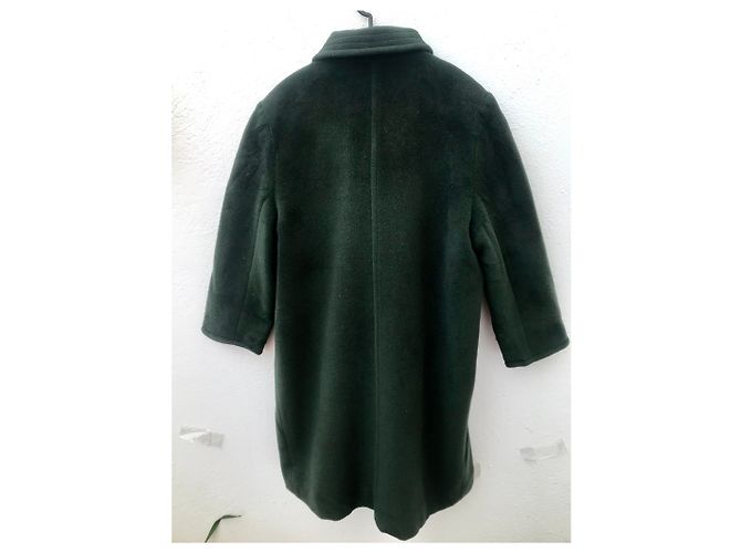 Abrigo Max Mara de lana verde oscuro - vista 6