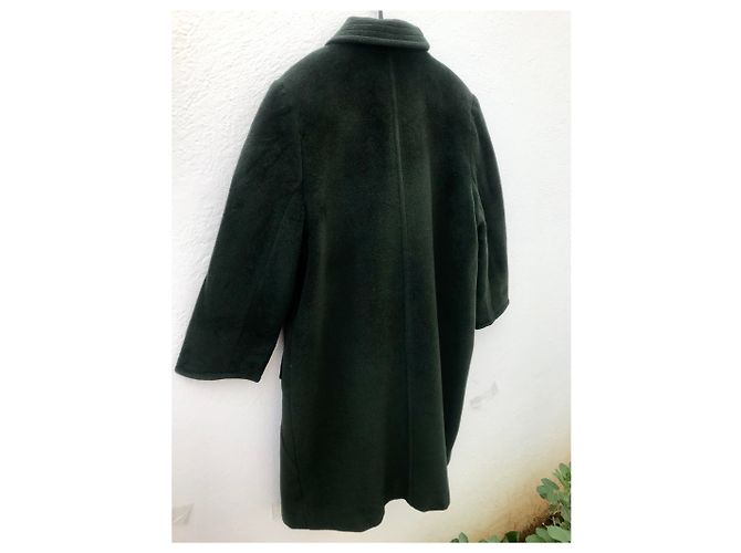 Abrigo Max Mara de lana verde oscuro - vista 7